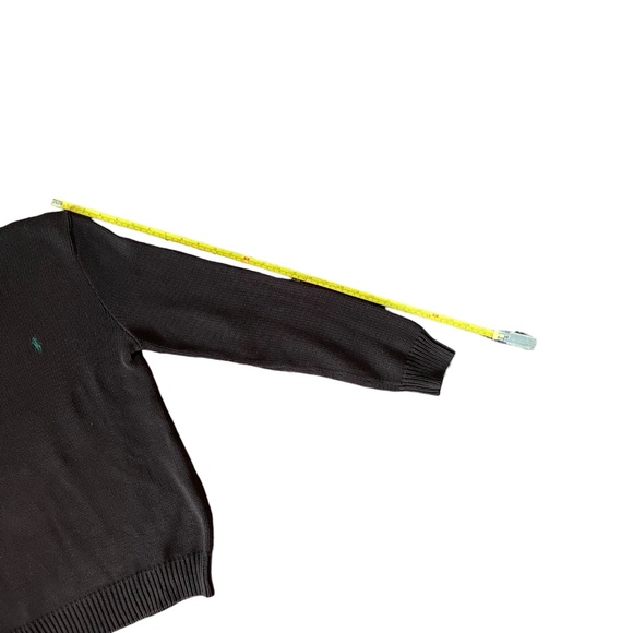 Vintage Polo Ralph Lauren Knit Sweater Pony Beige Chocolate Brown Men Size Small - Picture 7 of 8